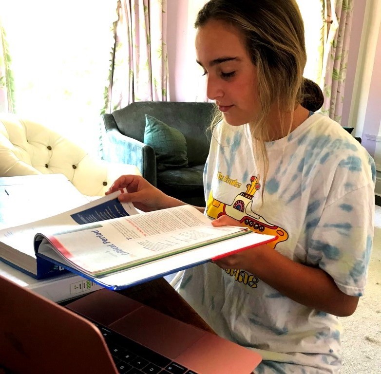 Home School: Like so many of her freshman peers, freshman Olivia Granot has had an unorthodox start to her high school years. 