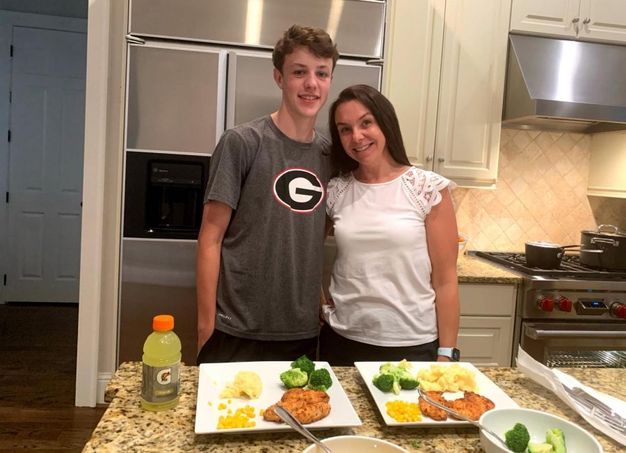 “I like to help my mom make lunch and spend time with her. – sophomore Lucas Savage