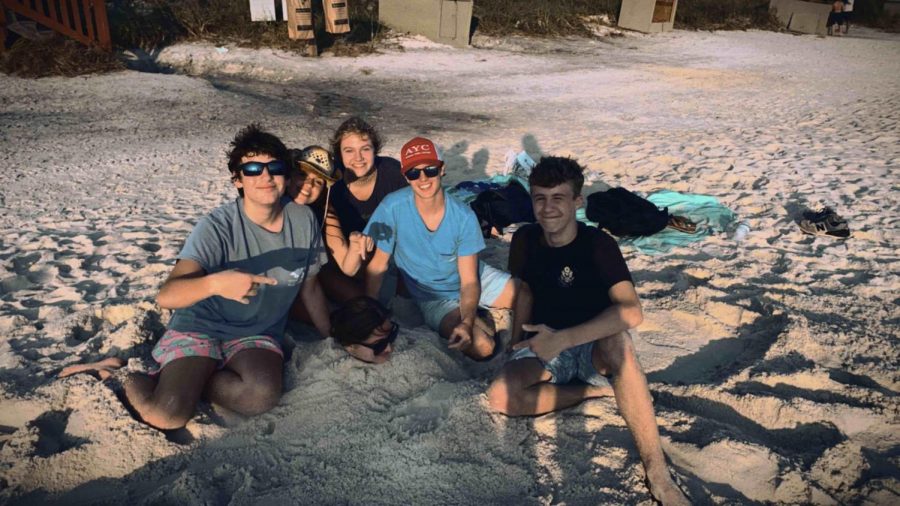 Soaking Up the Sun: While this years fall break is not necessarily the same as most years, many Dubs have still been able to find ways to travel. Pictured above from left to right are sophomores Ryan Hohenstein, Maggie Koontz, Caroline Edwards, Brent Shannon, and Summer Kirsch enjoying their time at the beach.