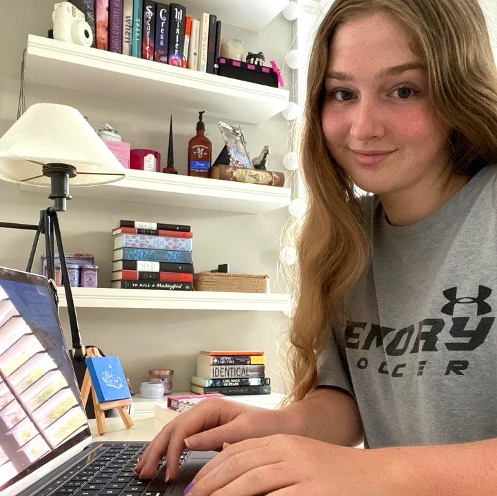 Writing Up a Storm: Senior Kaylee Spivey, this years president of Creative Writing Club, is excited to continue the club’s legacy in a virtual environment. 


