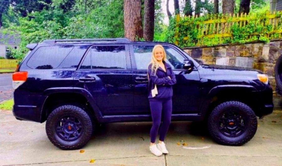 Riding in Style: Junior Skylar Huckabee went all out in modifying her 4-runner. 