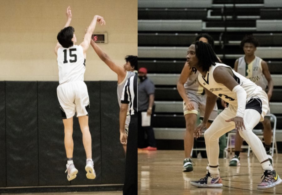 Senior Charlie Hamilton and Junior Khamani Olivacce prove to be powerful forces for the Dubs basketball team.