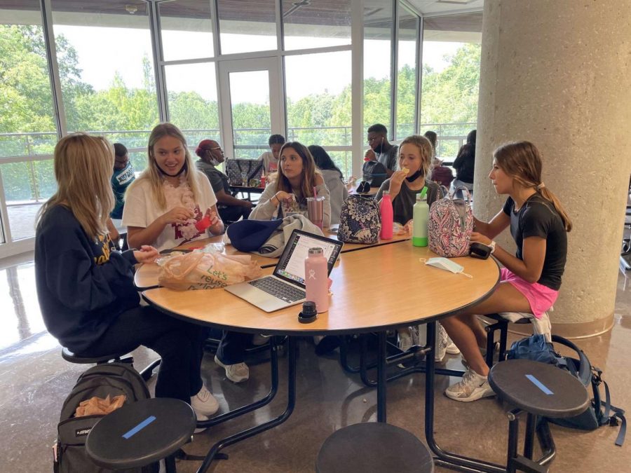 Ravenous Warriors: Pandemic precautions have resulted in shockingly short lunch periods. Students struggle to eat, socialize, and make it back to class in the narrow span of 22 minutes.