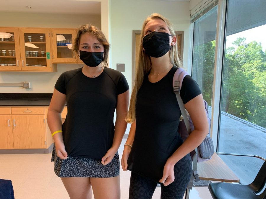 Ladies Love Lululemon: Throughout all grades at North Atlanta, the omega symbol can be seen adorned on clothing. 
Juniors Delia Neufeld
Juliette Holzworth can be seen wearing the brand that is all the craze. 