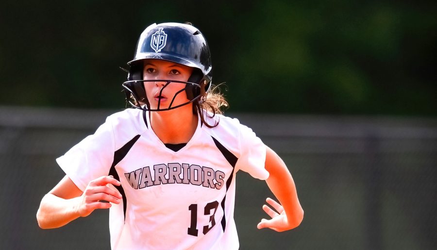 Dub Domination: Sophomore catcher and shortstop Leela Langston was part of a Warrior softball squad that
set records this year for most number of wins and that helped the team win region championships for two successive years. 