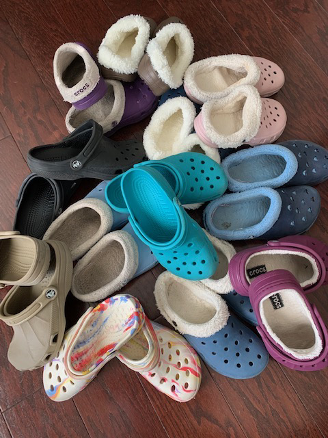 Croc Craze: These rubber shoes scattered with holes can be seen throughout the halls at North Atlanta. 