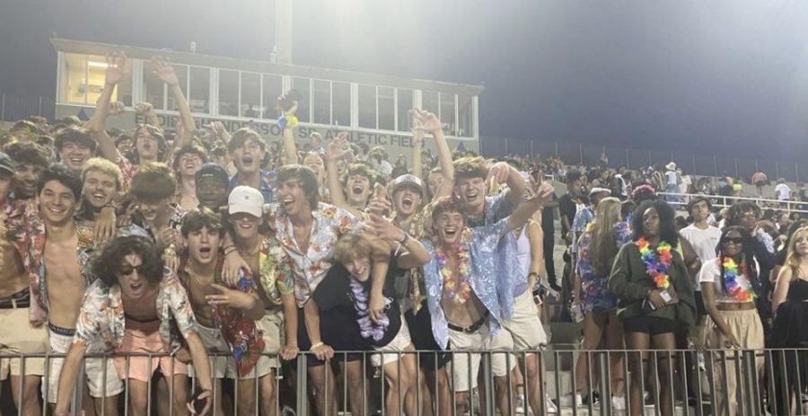 Senior Spirit: In their last year as Warriors, seniors have been showing their school spirit at football games, knowing its their last year to make memories.