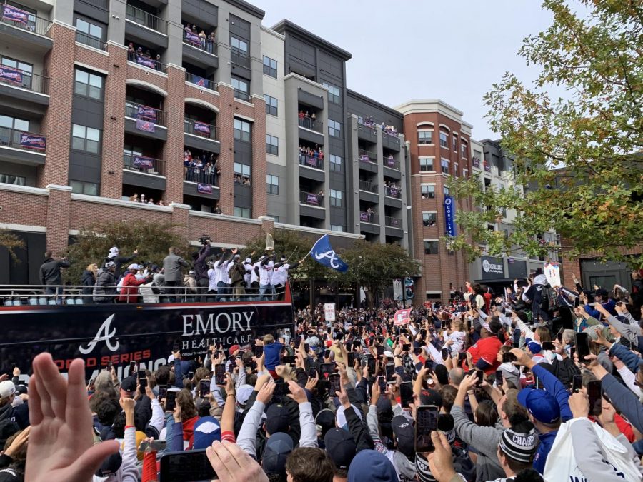 Bravo to the Braves: Atlanta baseball fans rejoice after their beloved Braves finally clinch a World Series Championship. Dubs in all grades were able to attend the Championship Parade and bask in the glory of the Braves. 