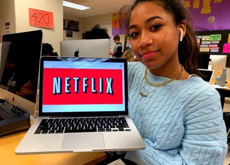 Original Views: Senior Regan Murray is one of many North Atlanta students who’s diving in to all that Netflix is offering with its original content shows

