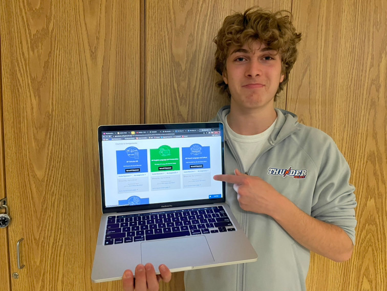 AP Annoyance: Scheduling for AP Exams has students, like sophomore Chase Hankin, in a bind, causing more stress to the already high-strung process.
