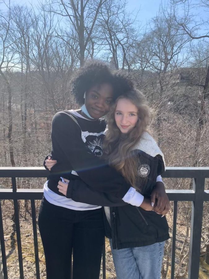 A Global Friendship: Seniors Deotille Hommeril and Sharon Kwarms diverse backgrounds brought them together as best of friends.
