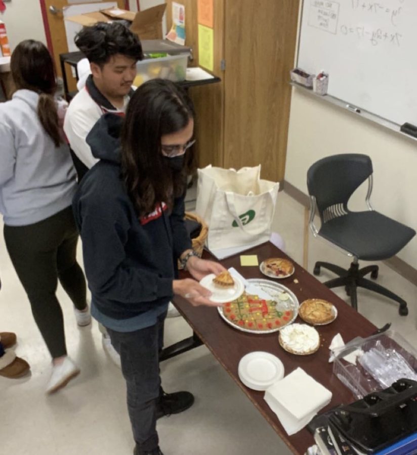The Most Math-y Day of the Year: Students all throughout NAHS celebrate Pi Day with a delicious slice of—you guessed it—pie!