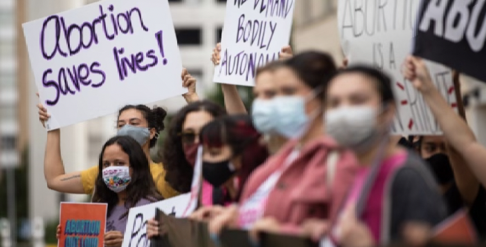 About Abortion: The Texas government has passed a law that bans abortions 6 weeks past the womens last menstrual cycle.