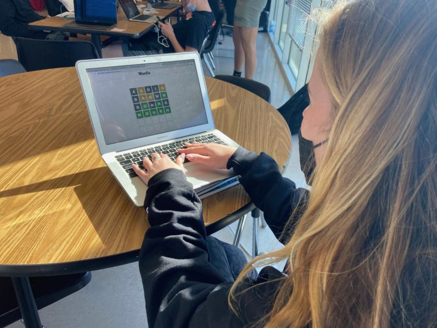 The Wordle Takeover: All throughout North Atlanta, students participate in the daily task of figuring out a special five letter word. Among these competitors is junior Zoe VanNostran.