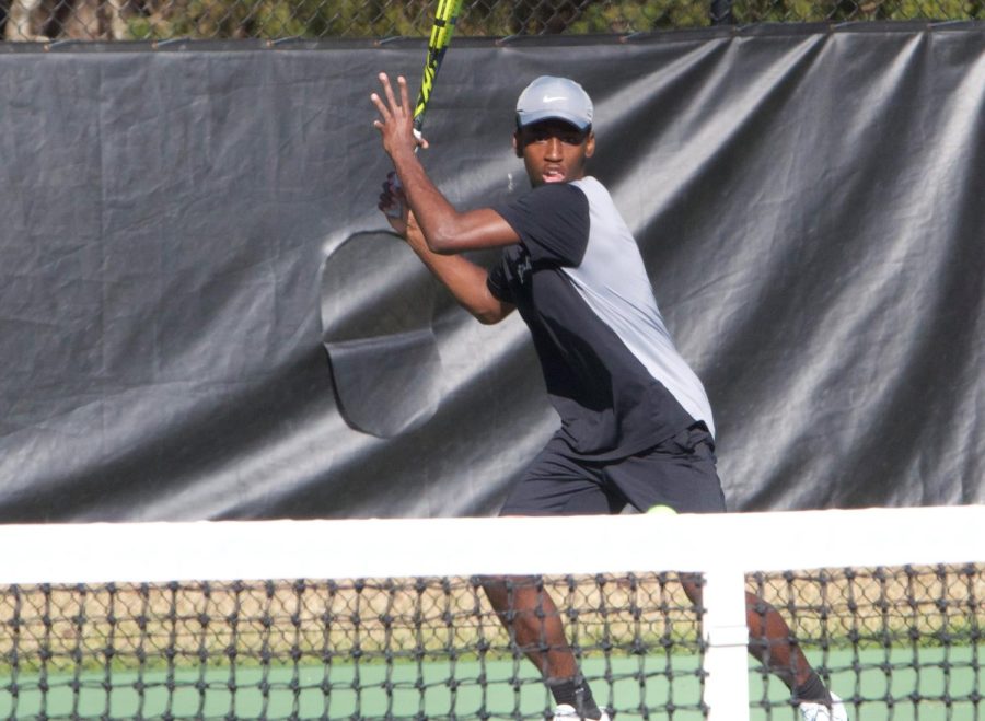 Just serve it: junior Noah George looks to serve up a winning performance for the Dubs ahead of the tournament.