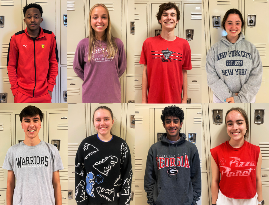 Elder Wisdom: Seniors are on the cusp of leaving North Atlanta so they might know a thing or two about how to navigate the whole high school journey. Members of the Class of 2022 are ready to share what they know with their rising senior counterparts. Seniors shown are (top row l to r): Carl Alexander, Anna Yoder, Douglas Dumont and Sarah Warren. Bottom row: Curran Mitra, Lilia Bohtinsky, Hemin Bhatt and Caroline Newbern.
