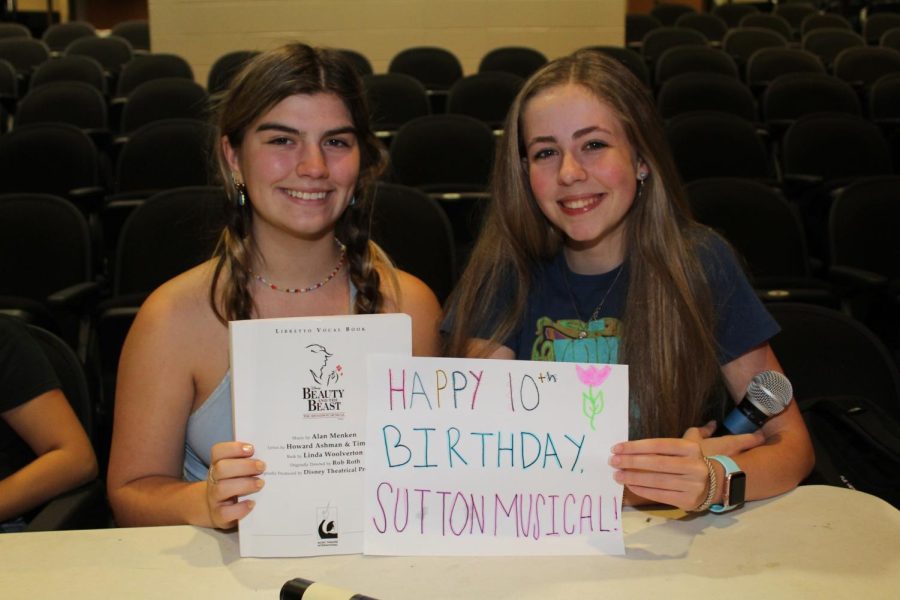 Directors Marley Jones (left) and Juliet Joyce (right) Wish a Happy 10th Birthday to the Sutton Musical Program!