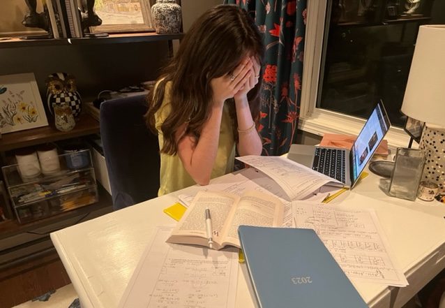 Junior Alexandra Kazamias is one of the many dubs who end up dealing with homework filled nights after putting work off till the last minute. Is procrastination avoidable, or merely inevitable?