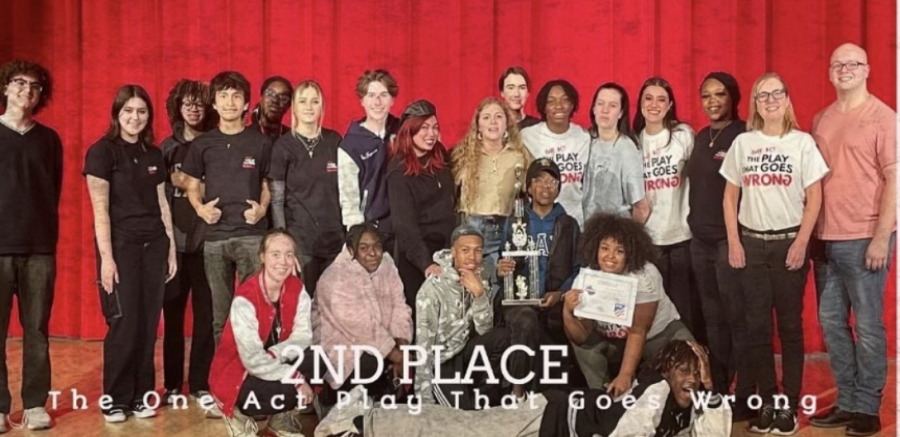 “The One Act Play That Goes Wrong”: This year performing Warriors won second place in 4/6A region competition -displaying intellectually comical performance whilst earning Dubs. 