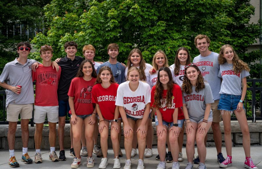 Some of the Athens-bound Dubs! - Top Row: Chance McPherson, Sumner Kirsch, Ben Wislar, Duskin Balch, Trey Gregson, Isabel Pileggi, Zoe Van Nostran, Tanner Adams, Will Moriarty, Juliet Joyce - Bottom Row: Brett McPherson, Elizabeth Ackerman, Caroline Edwards, Emma Gleason, Caroline Feagin