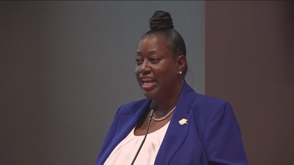 Caption: New Atlanta Public Schools interim superintendent Dr. Danielle Battle will replace the current superintendent, Dr. Lisa Herring, on September 1, 2023.