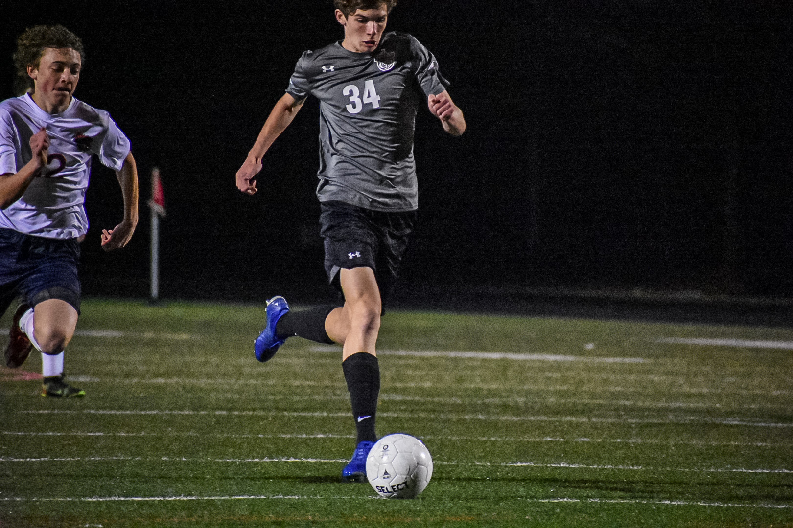 Super Striker: Junior Colin Shaughnessy shows off his diverse skills as a player.