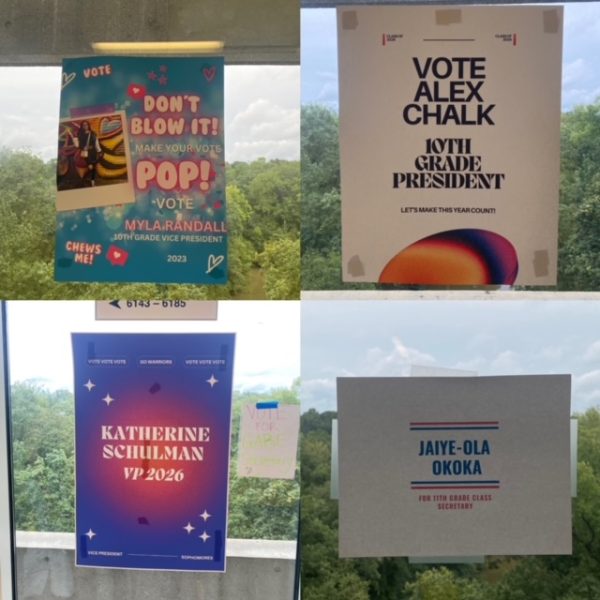 A collection of SGA campaigning posters found throughout North Atlanta’s hallways!
