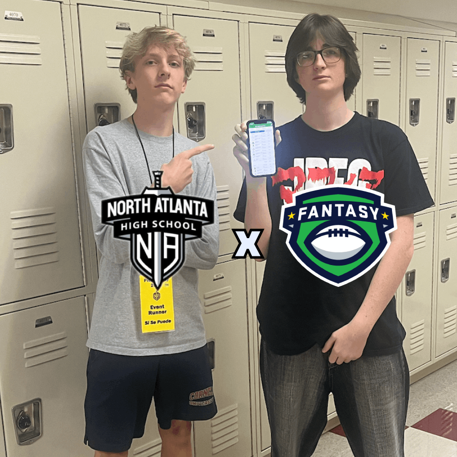 Junior Wilson Iwanicki (left) critiques Junior Mac Wicklands (right) fantasy team as they get ready for another competitive year of fantasy football