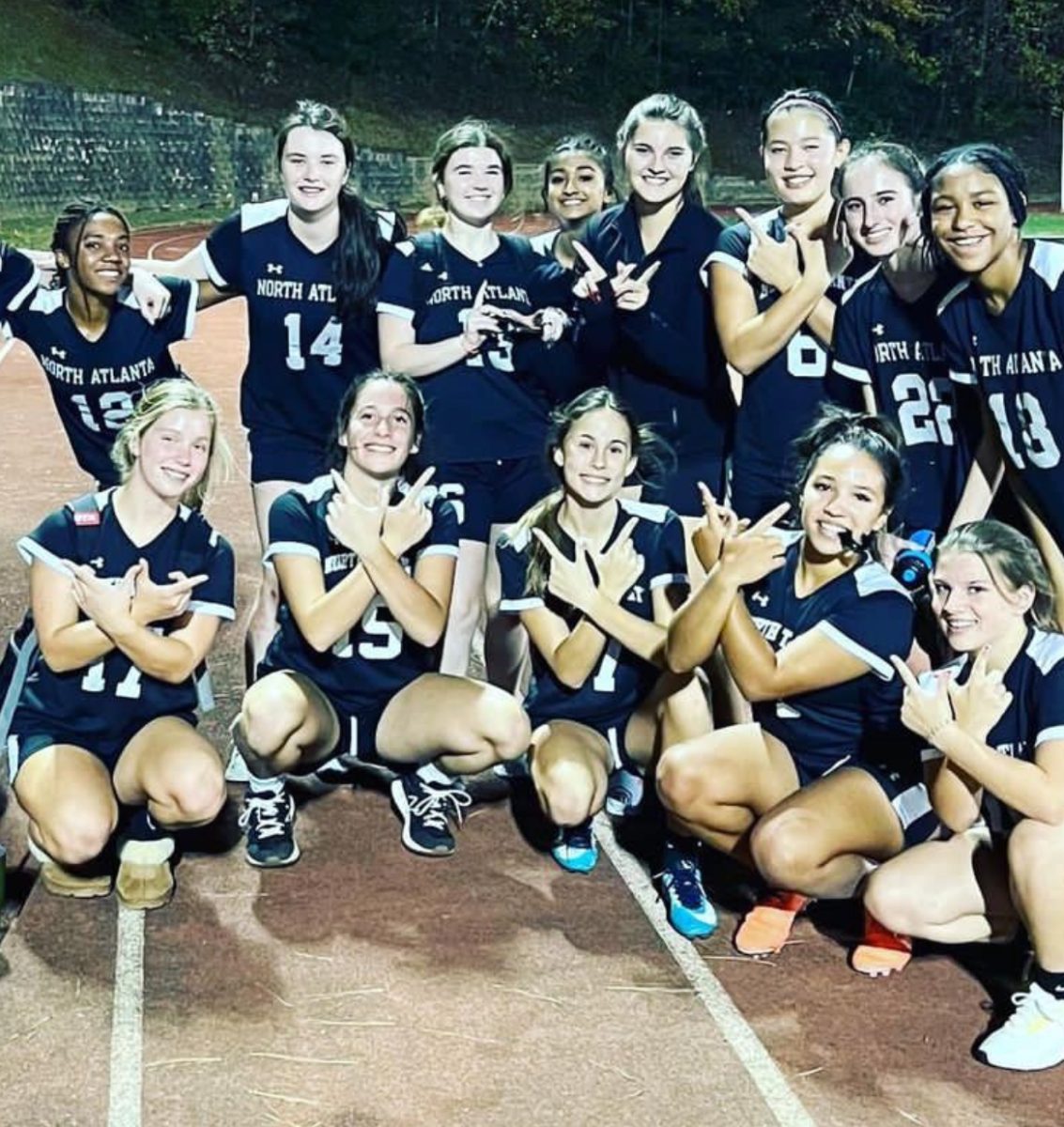 North Atlantas Flag Football Team celebrates their first win over Southwest Dekalb on October 26th, 2022