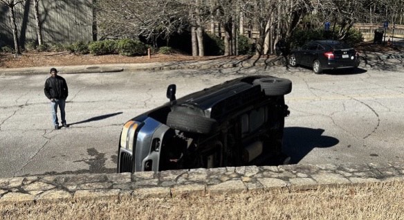 The aftermath of senior Lydia Dukes learning the consequences of a curb