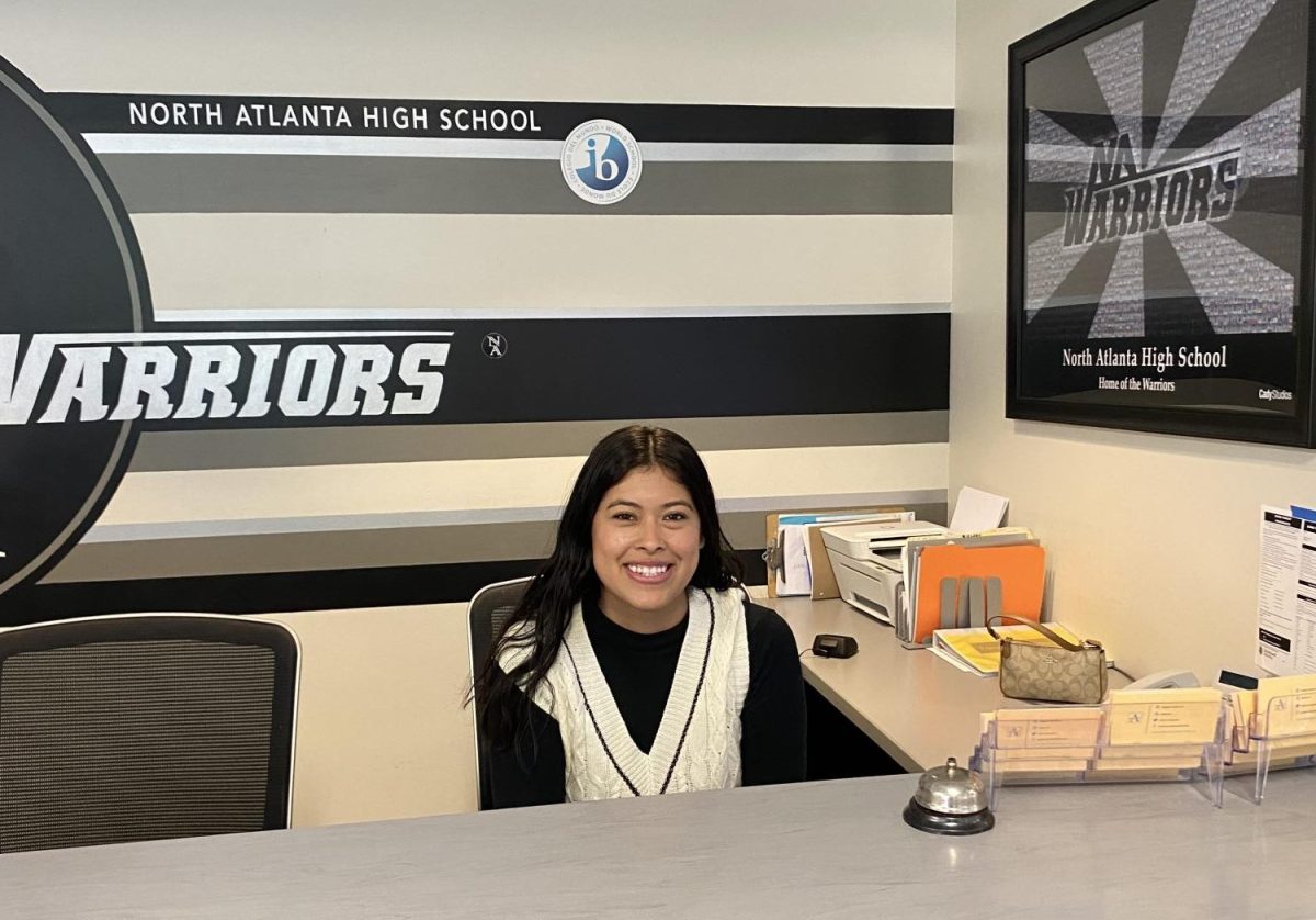 A Smiling Face: Yasmilet Morales welcomes NAHS front desk visitors