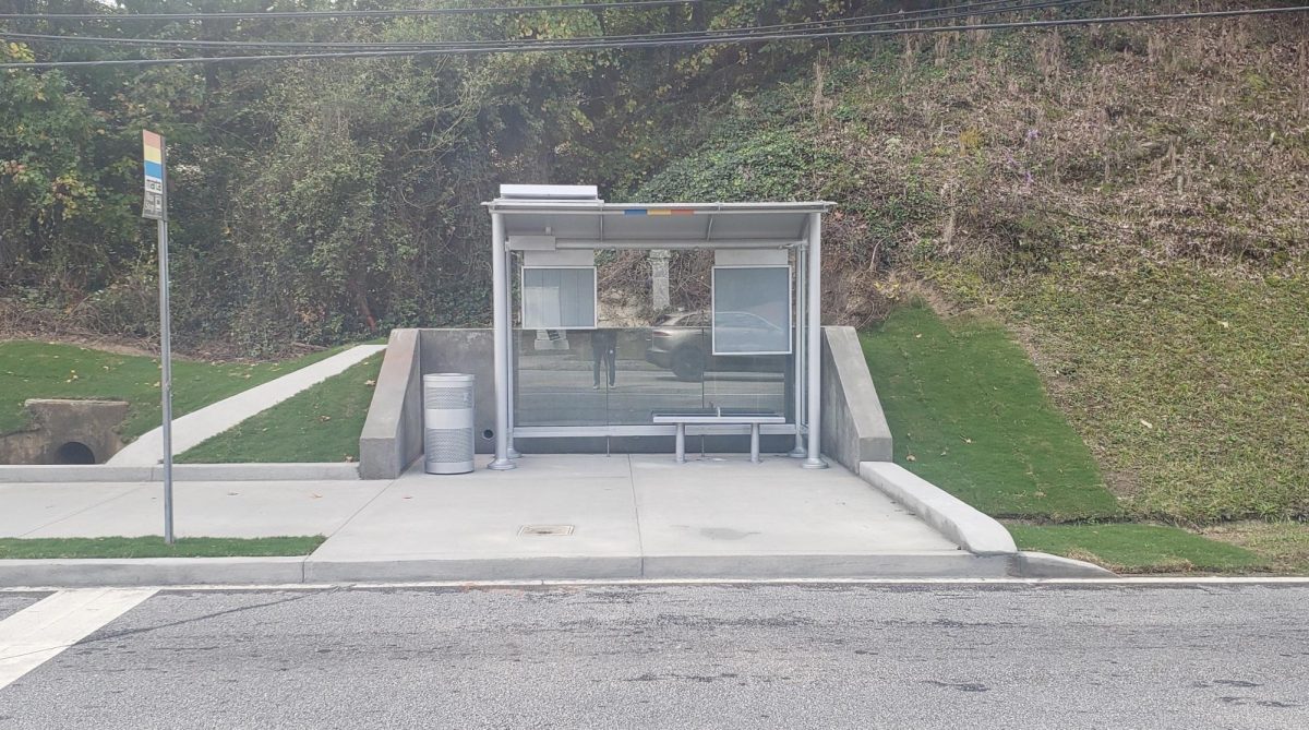 New MARTA Shelter: Students, parents and staff can safely wait for the MARTA with its own enclosure through rain or shine, an upgrade from the previous bench. 