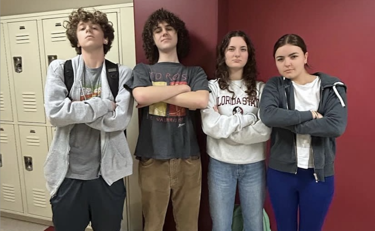Dream Team: Seniors Sam Tuck, Jackson Young, Maddox Wade, and Lauren Davis gear up to change the senior assassin game — NAHS style.
