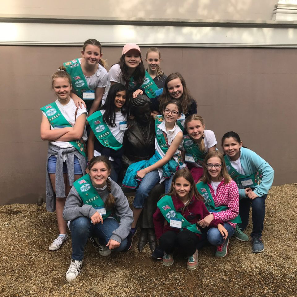 Some of North Atlanta’s own as younger Girl Scouts! 