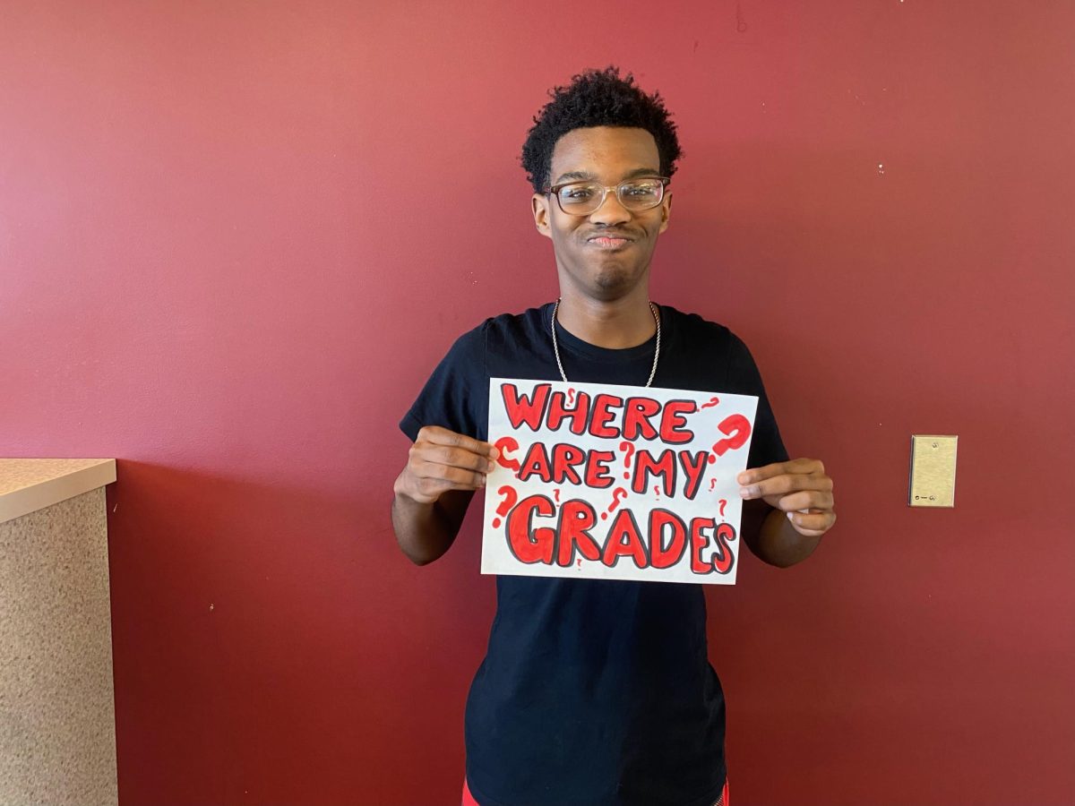 Junior Jackson Frasier questions when his grades will come in!

