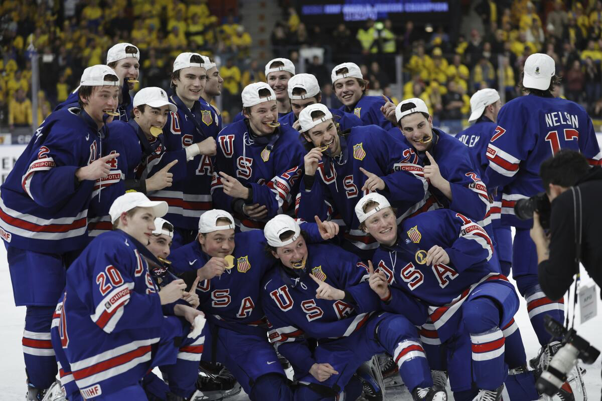 The Champions: The United States Men's National Junior Hockey Team brought home their sixth gold medal just a few weeks ago.