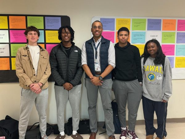 Aviation Club Takes Flight: Ayana Ragin, Euwanta Williams, Justin Mutawassim, Cole Glee and Jack Dobbs look forward to share their passions for aviation