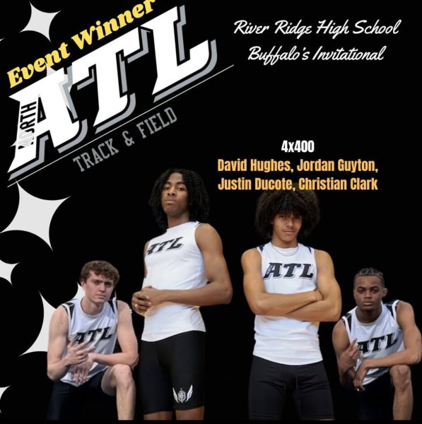 Running Away With it: The star-studded boys 4x400 squad boasts one of the 5 wins gained by the Dubs at River Ridge
