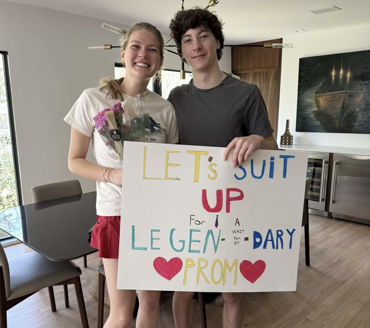 Junior Annie Neufeld and Senior Knox Wade suit up for a legendary prom!