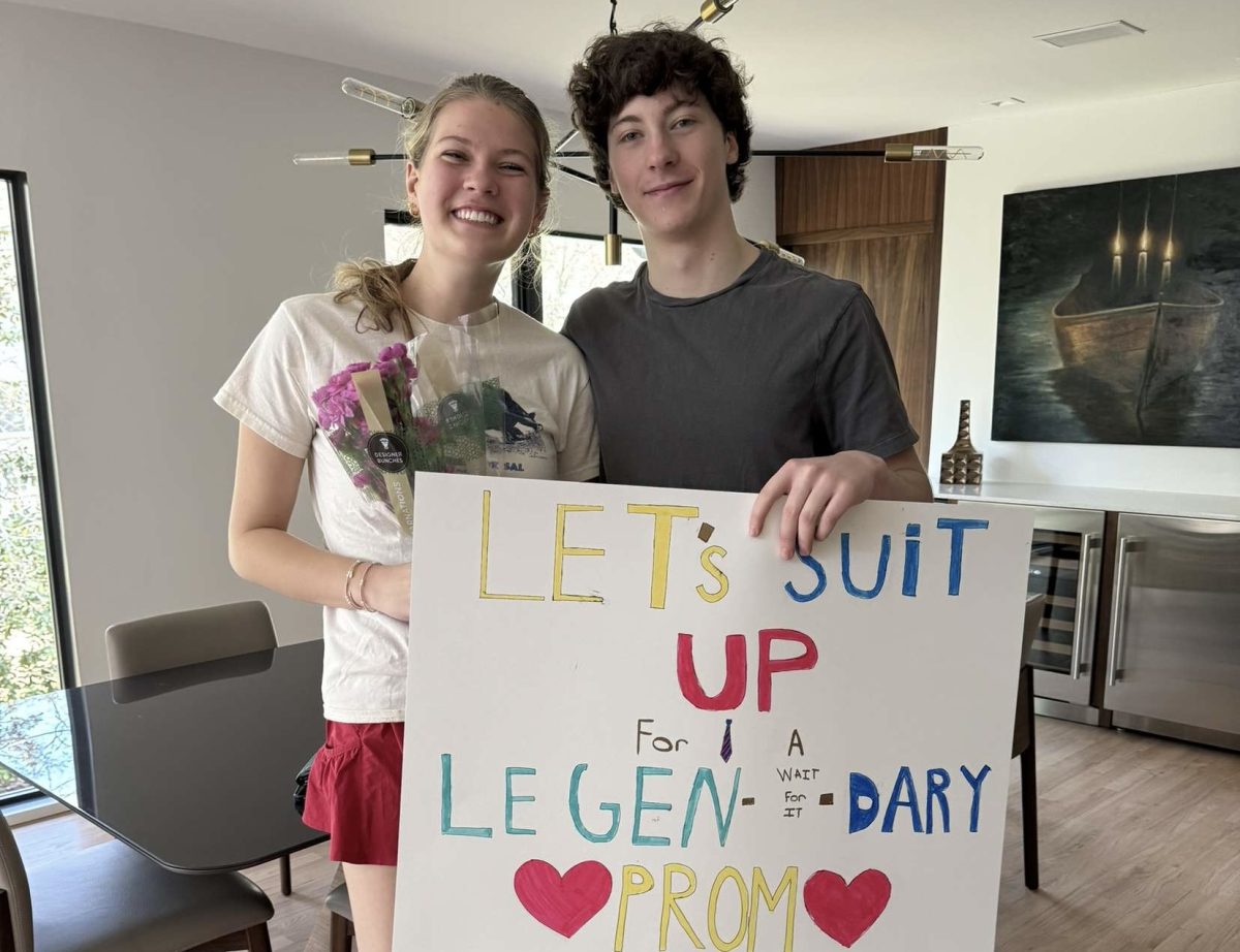 Promposal Season: Junior Annie Neufeld and Senior Knox Wade suit up for a legendary prom.