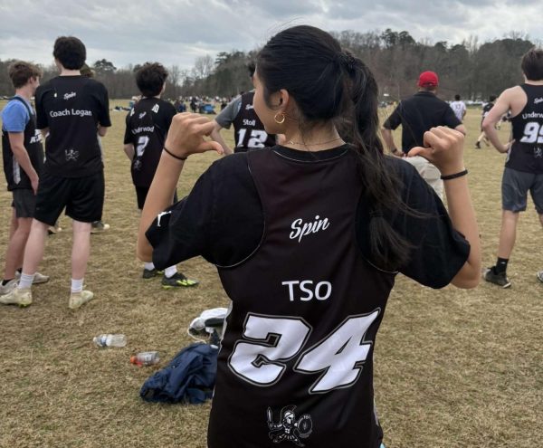 T So to T Dawg: Senior Ultimate Frisbee phenom poses in the North Atlanta black before she has to don the UGA red
