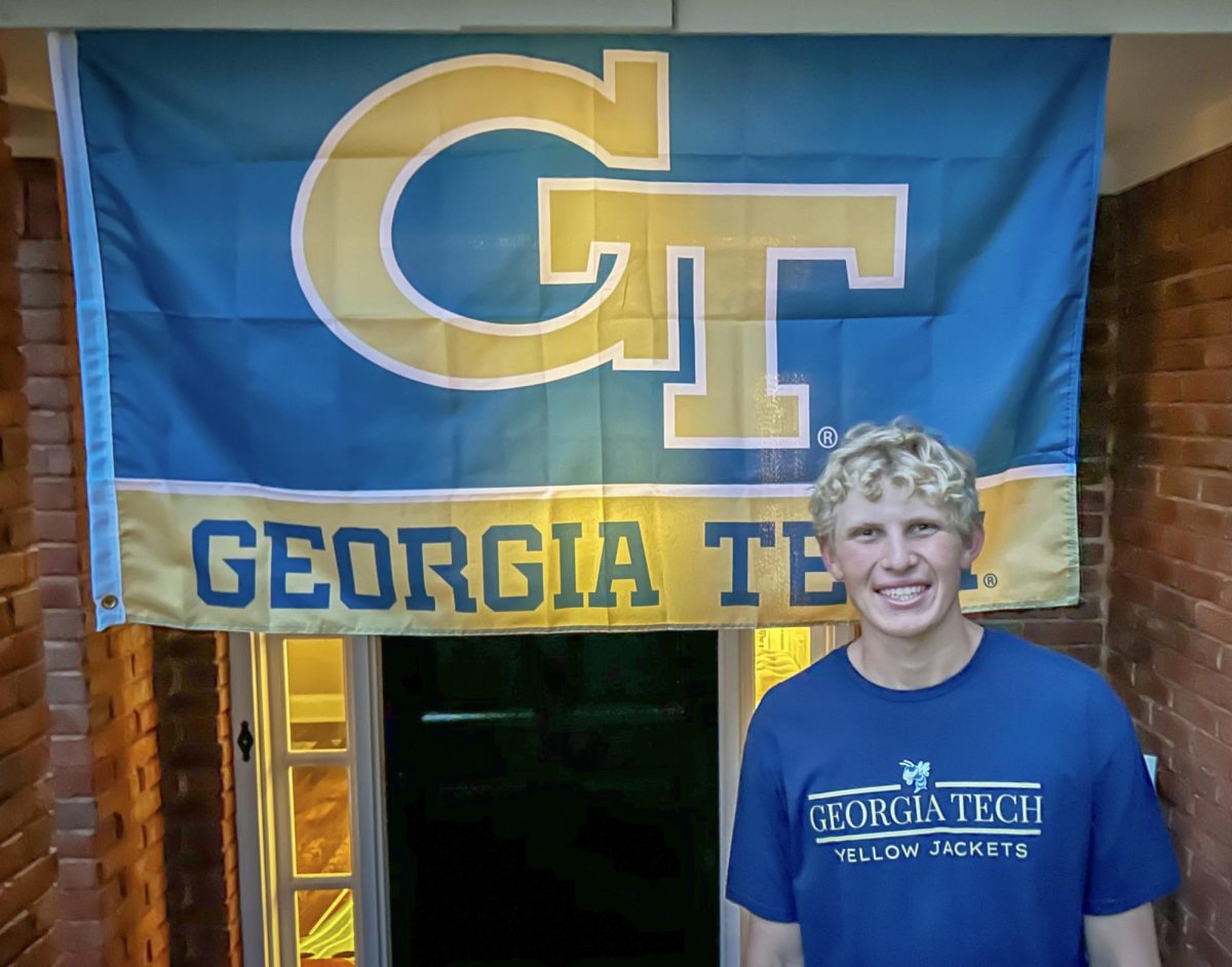 Go Jackets: Stamps President’s Scholar, Brooks Allen all decked out for his next chapter at Georgia Tech.  