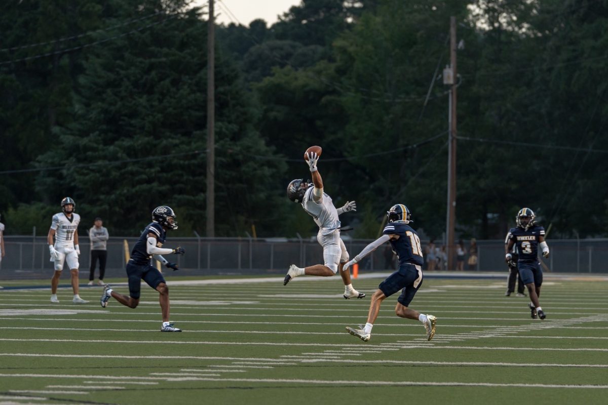 Josh McCullough and one of his typical circus catches