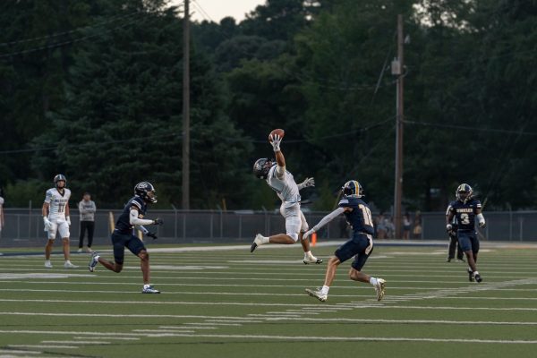 Josh McCullough and one of his typical circus catches