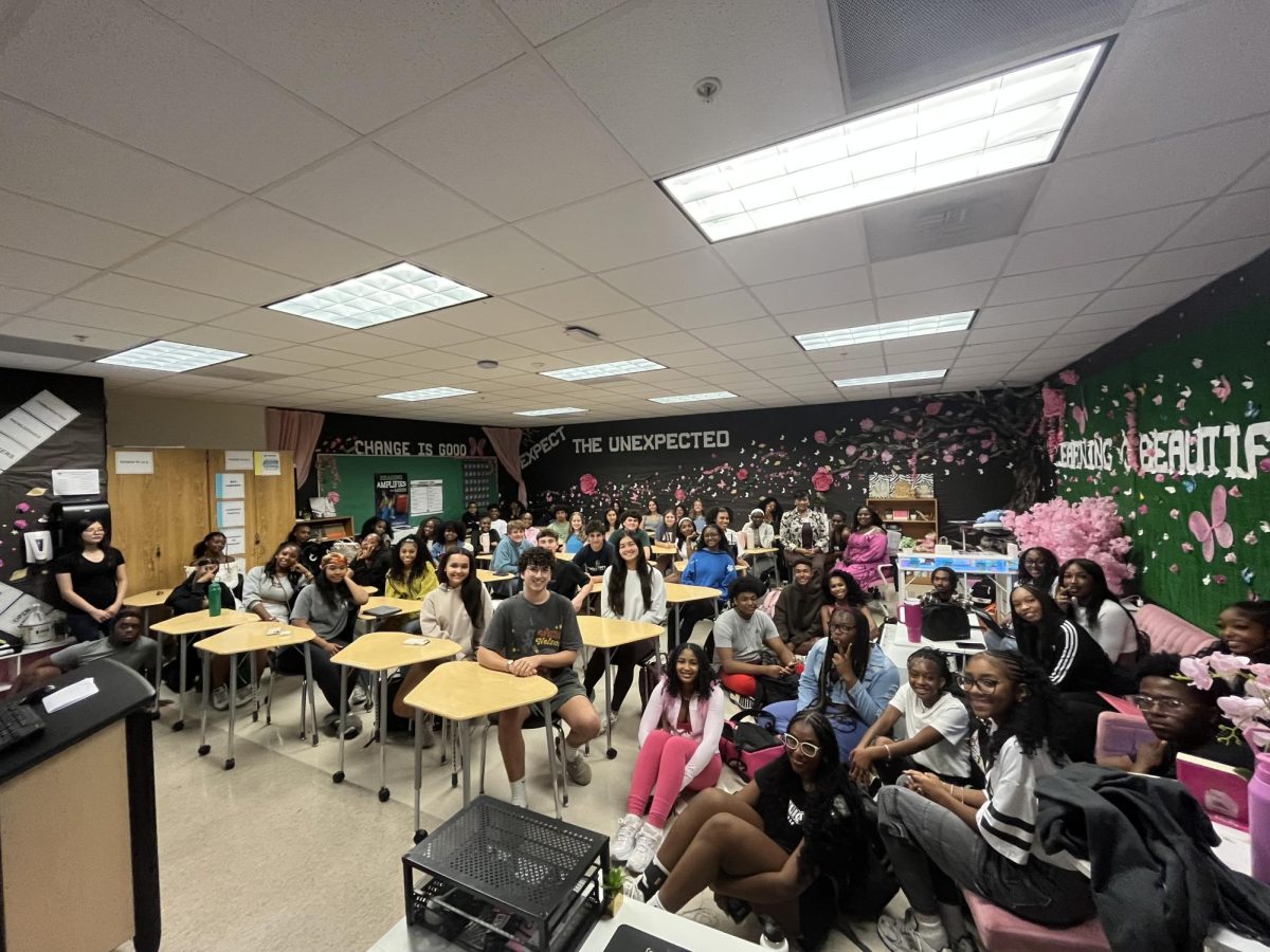 2025-2026 SGA team working hard in a meeting