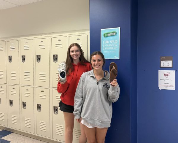 Seniors Blair Carter and Audrey Khayat stand on business with their shoe choice! When it comes to shoes, these two have opinions!