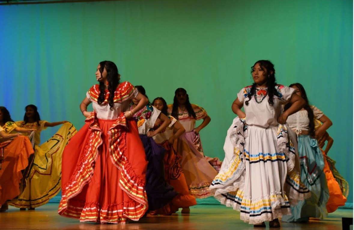 Hispanic Heritage Showcase 2024: The Hispanic Heritage Society performs proudly on the stage happy to share their heritage with the rest of North Atlanta. 