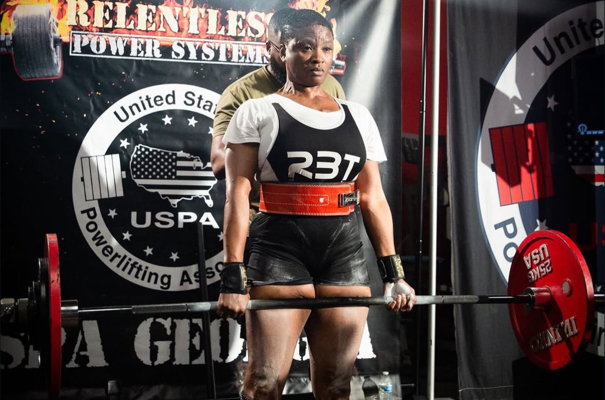 Tracey Joyner sets the bar high in the classroom and the weight room.