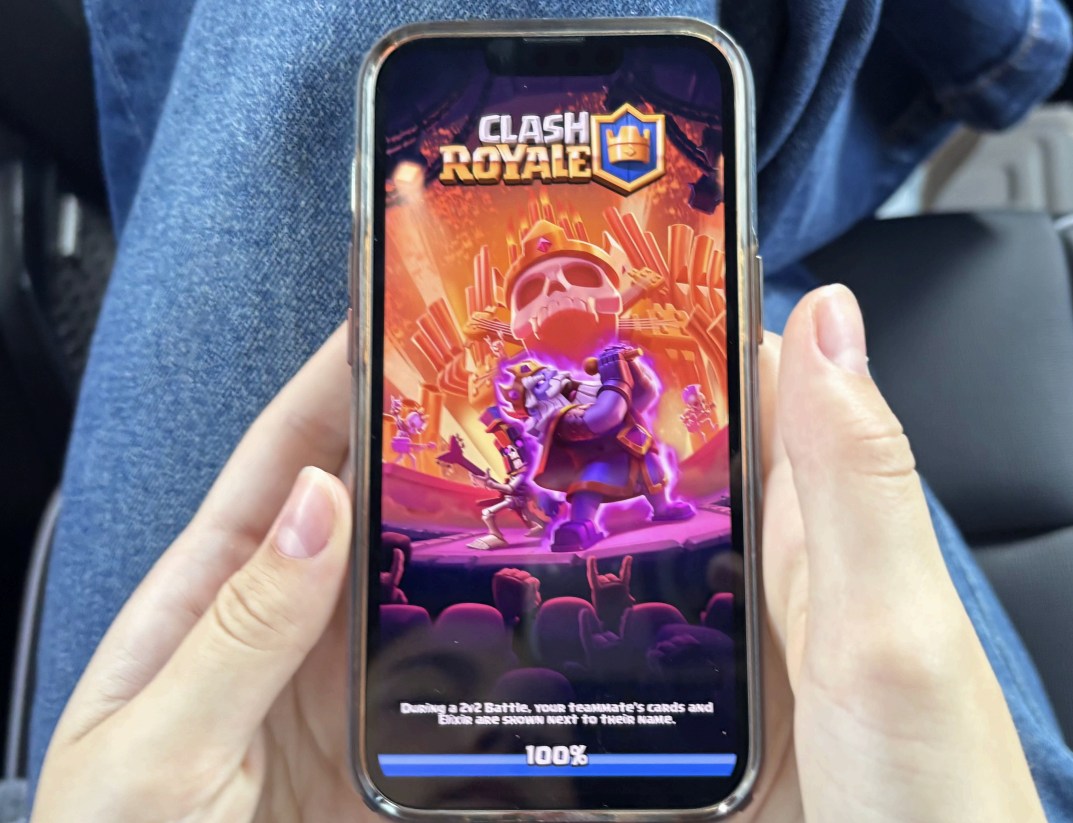 A Dub shamelessly indulging in the Clash Royale Craze that is sweeping North