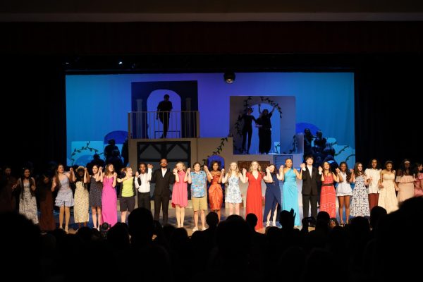 Thank You for the Music: The cast of Mamma Mia! takes a proud bow, ending Friday night with smiles all around.